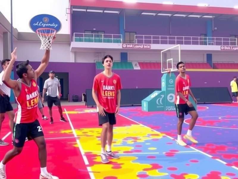 Dunk Legends India Holi event with colorful courts and player skins